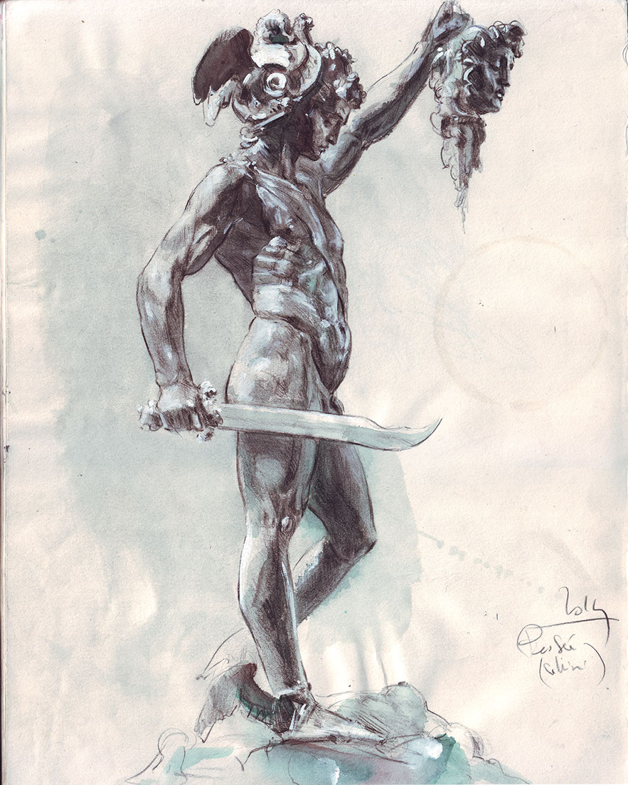 dessin d'après sculpture